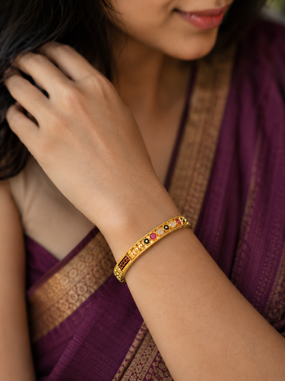 Premium Gold Plated Bangles/Kada | Set of 2 | For Daily Use