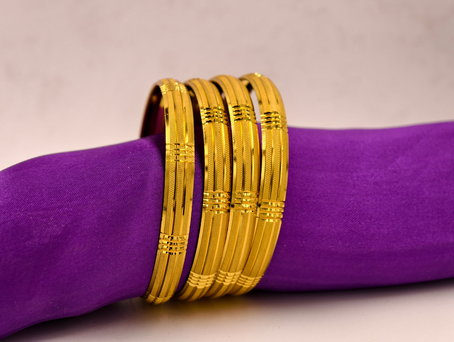 Premium Gold Plated Bangles/Kada | Set of 2 | For Daily Use