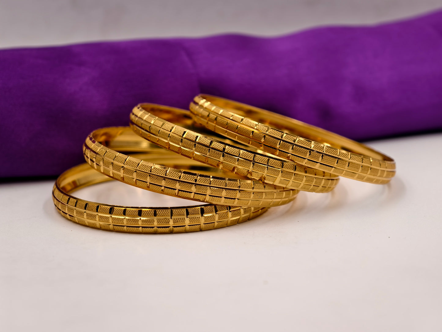 Premium Gold Plated Bangles/Kada | Set of 2 | For Daily Use