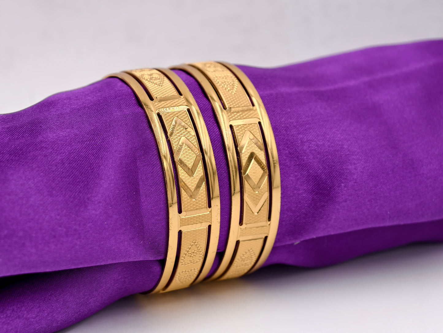 Premium Gold Plated Bangles/Kada | Set of 2 | For Daily Use